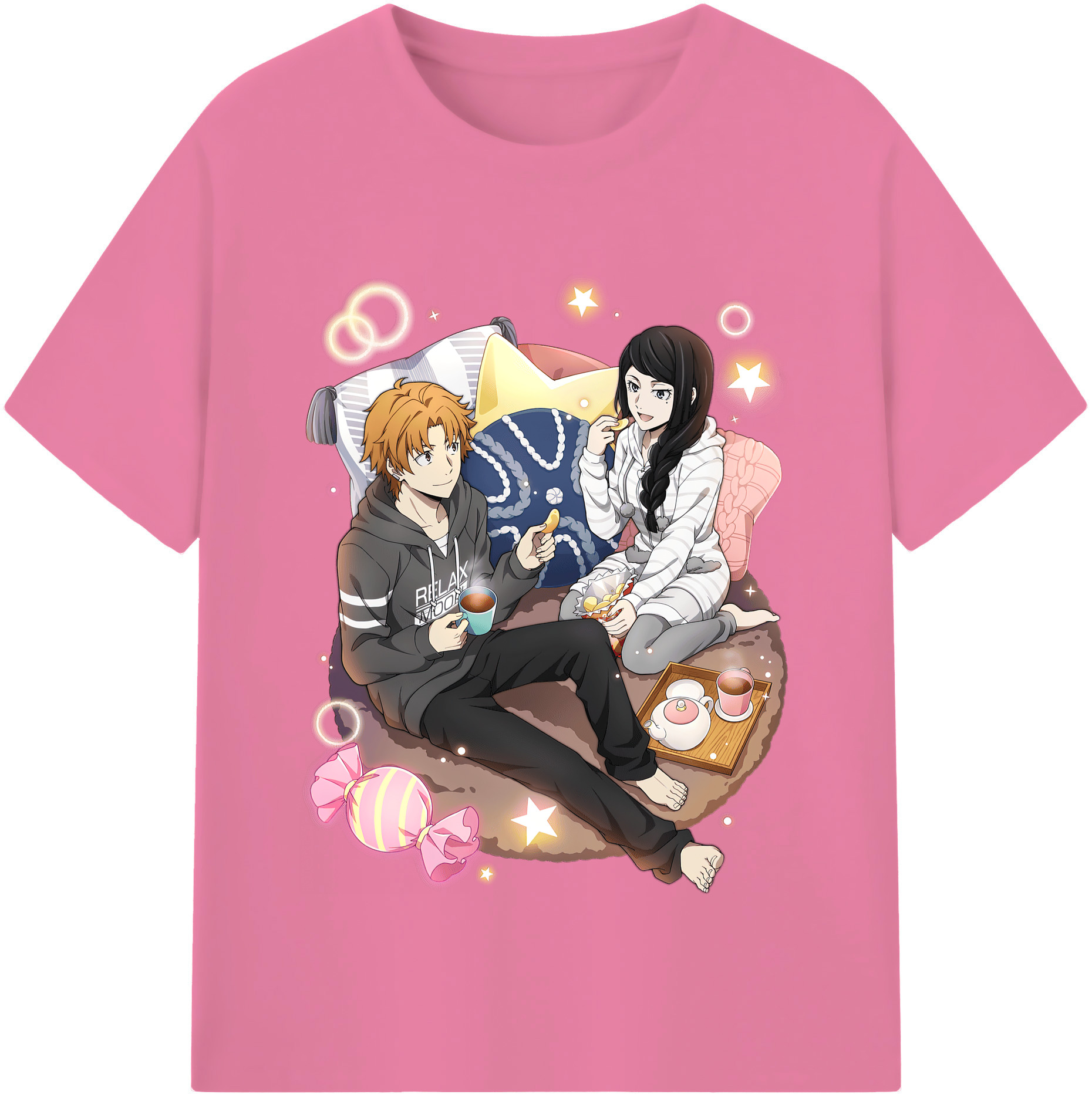 （画像用） 文豪ストレイドッグス Bungo Stray Dogs 綿100％半袖Tシャツ（フロントプリント）